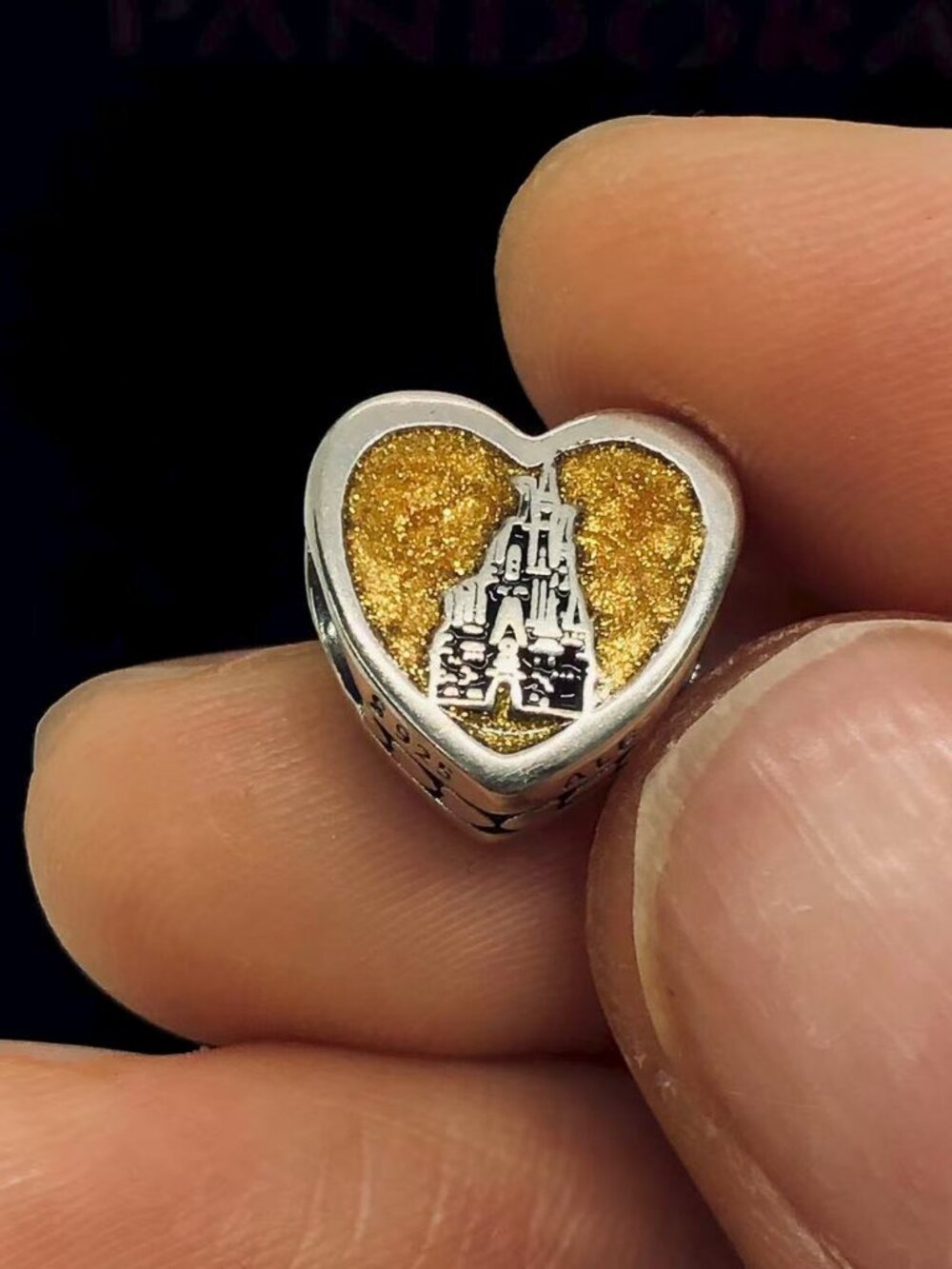 ✨🔥Pandora Disney Parks Exclusive Walt Disney World Classic Logo Heart Charm